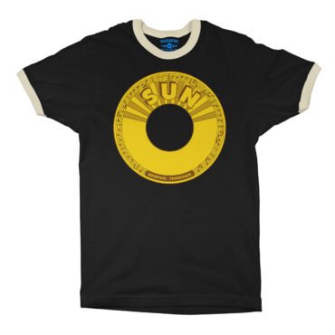 Sun Records 45 RPM Ringer T-Shirt - Black-Cream
