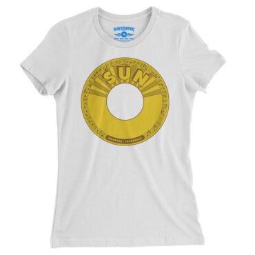 Sun Records 45 RPM Ladies T-Shirt - Relaxed Fit - White