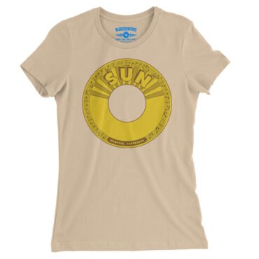 Sun Records 45 RPM Ladies T-Shirt - Relaxed Fit - Sand Dune