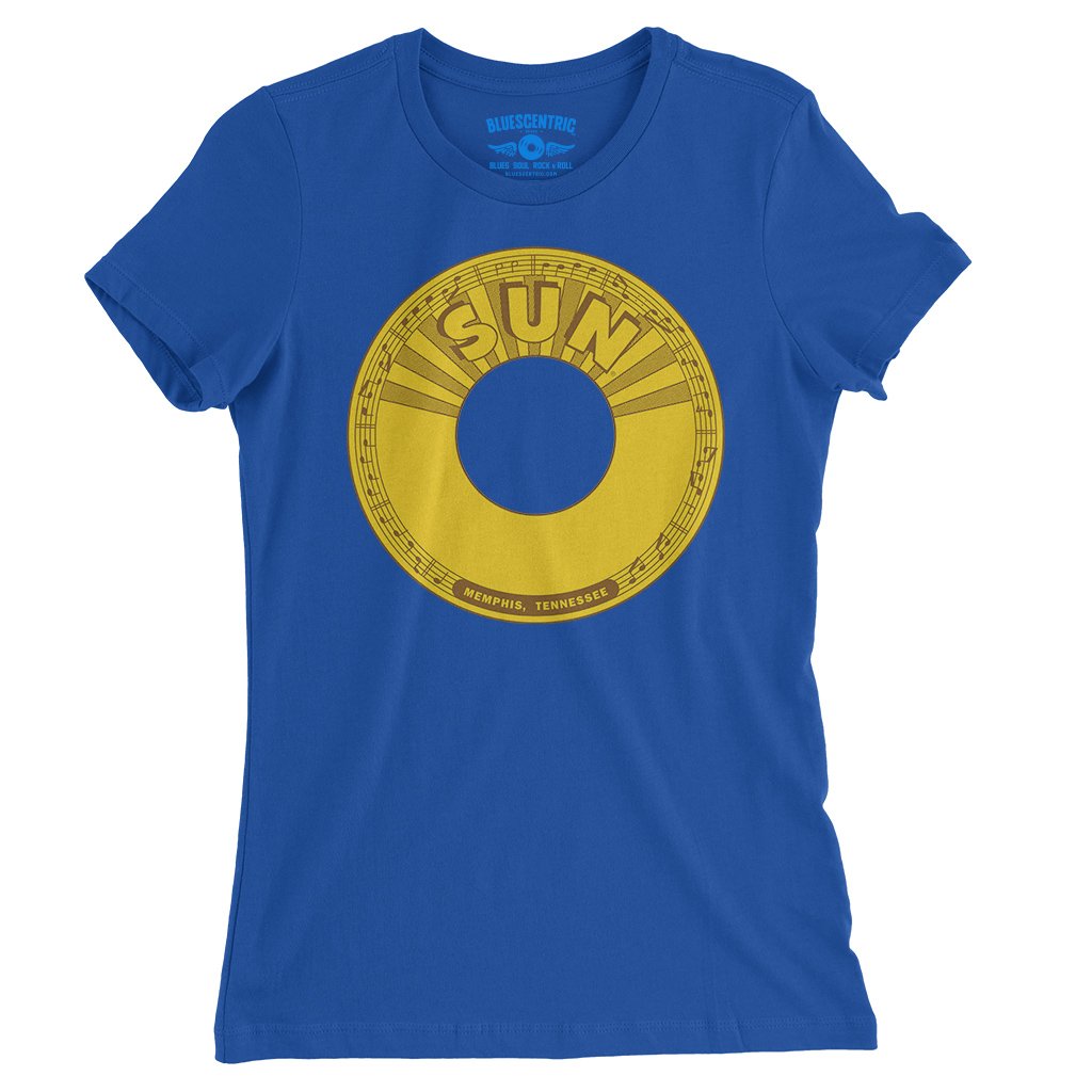 Sun Records 45 RPM Ladies T-Shirt - Relaxed Fit - True Royal