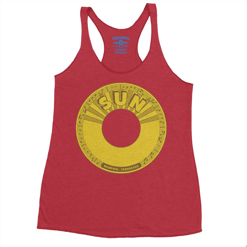 Sun Records 45 RPM Racerback Tank - Women's - Vintage Red
