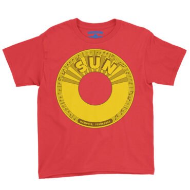 Sun Records 45 RPM Youth T-Shirt - Lightweight Children & Toddlers - Red
