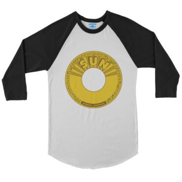 Sun Records 45 RPM Baseball T-Shirt - White-Black