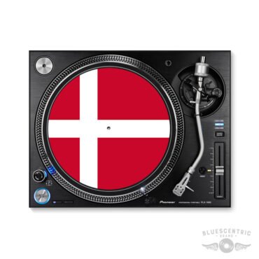 Denmark Flag Turntable Slipmat - for Vinyl Records