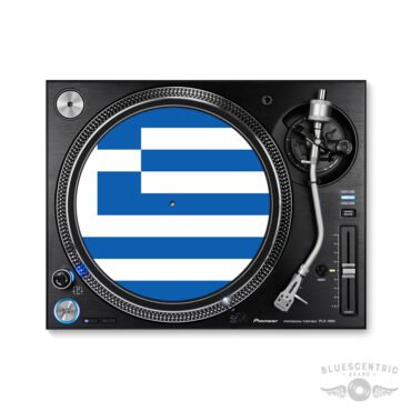 Flag of Greece Turntable Slipmat - for Vinyl Records