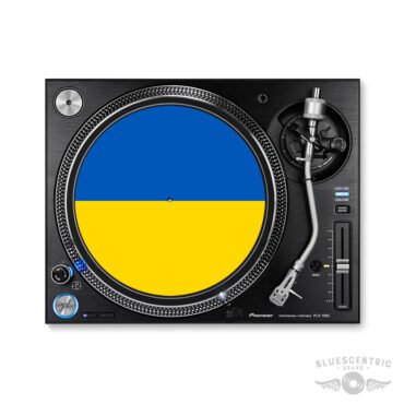 Flag of Ukrane Turntable Slipmat - for Vinyl Records