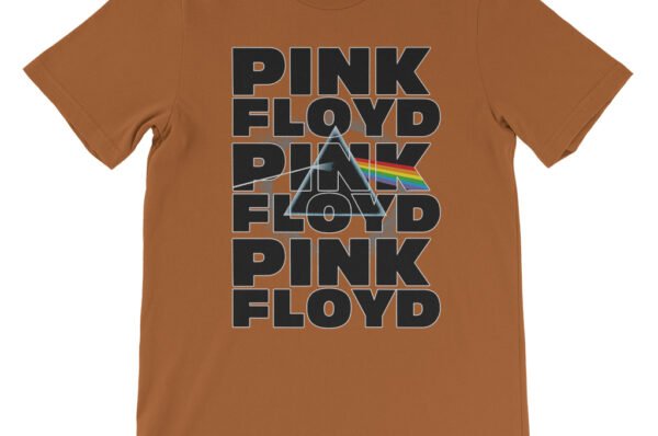 Pink Floyd Graphic Dark Side T-Shirt - Lightweight Vintage Style - Burnt Orange