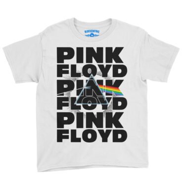 Pink Floyd Graphic Dark Side Youth T-Shirt - Lightweight Children & Toddlers - White