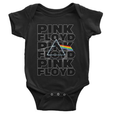 Pink Floyd Graphic Dark Side Baby Onesie - Black