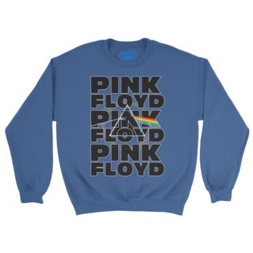 Pink Floyd Graphic Dark Side Crewneck Sweatshirt - Royal