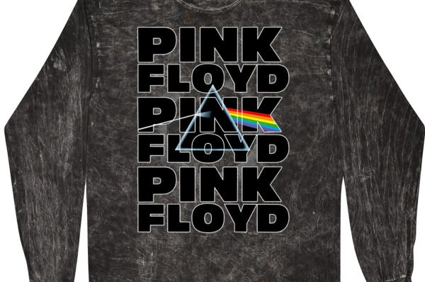 Pink Floyd Graphic Dark Side T-Shirt - Black Mineral Wash - Black