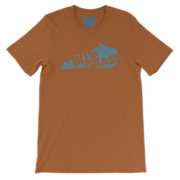 Kentucky Bluegrass T-Shirt - Lightweight Vintage Style - Burnt Orange