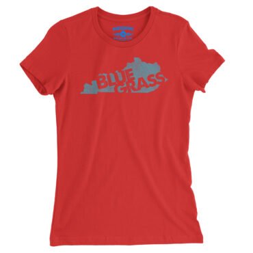 Kentucky Bluegrass Ladies T-Shirt - Relaxed Fit - Red