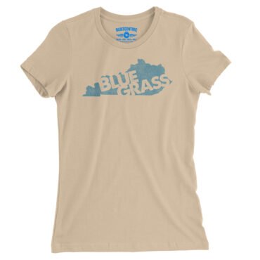 Kentucky Bluegrass Ladies T-Shirt - Relaxed Fit - Sand Dune
