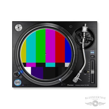 SMPTE TV Color Bar Turntable Slipmat - for Vinyl Records