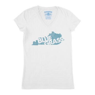 Kentucky Bluegrass V-Neck T Shirt - Women's - White