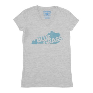 Kentucky Bluegrass V-Neck T Shirt - Women's - Athletic Heather