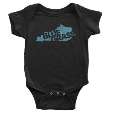 Kentucky Bluegrass Baby Onesie - Black