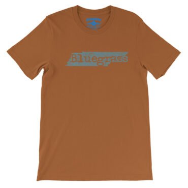 Tennessee Bluegrass T-Shirt - Lightweight Vintage Style - Burnt Orange