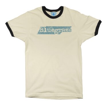 Tennessee Bluegrass Ringer T-Shirt - Cream-Black