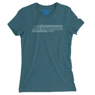 Tennessee Bluegrass Ladies T-Shirt - Relaxed Fit - Heather Deep Teal