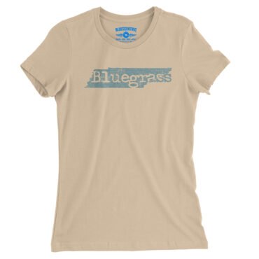 Tennessee Bluegrass Ladies T-Shirt - Relaxed Fit - Sand Dune