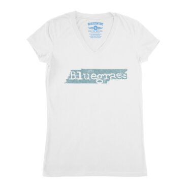 Tennessee Bluegrass V-Neck T Shirt - Women's - White