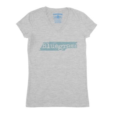 Tennessee Bluegrass V-Neck T Shirt - Women's - Athletic Heather