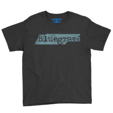 Tennessee Bluegrass Youth T-Shirt - Lightweight Children & Toddlers - Black