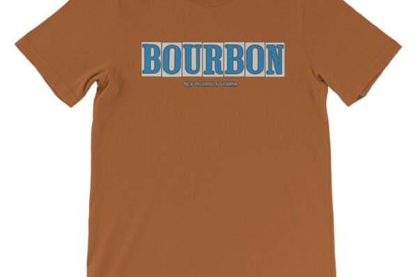 Bourbon Street Tile T-Shirt - Lightweight Vintage Style - Burnt Orange