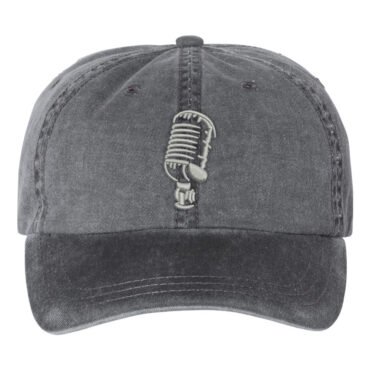 Microphone Hat - Pigment Dyed Black