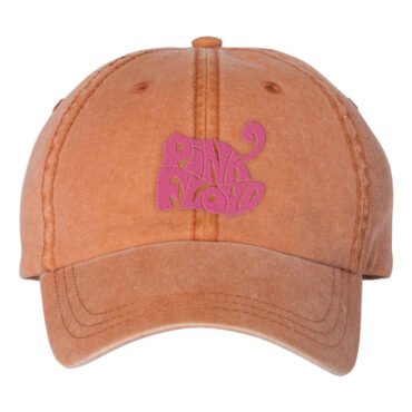 Pink Floyd Logo Hat - Pigment Dyed Texas Orange