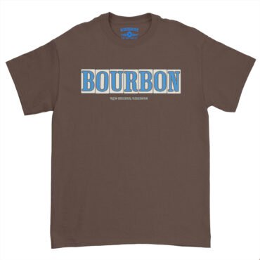Bourbon Street Tile T-Shirt - Heavy Cotton - Chocolate