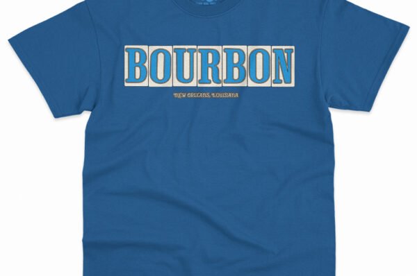 Bourbon Street Tile T-Shirt - Men's Big & Tall - Royal