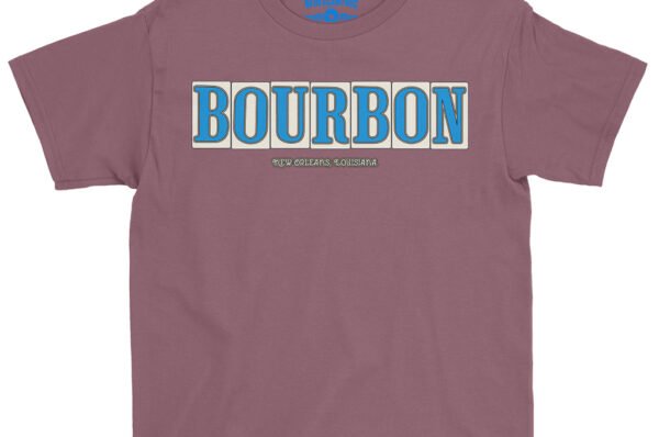 Bourbon Street Tile Youth T-Shirt - Lightweight Children & Toddlers - Heather Maroon