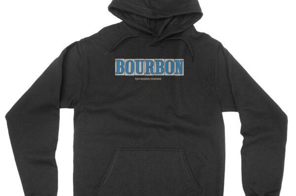 Bourbon Street Tile Hooded Pullover Jacket - Black