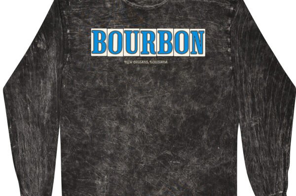 Bourbon Street Tile T-Shirt - Black Mineral Wash - Black