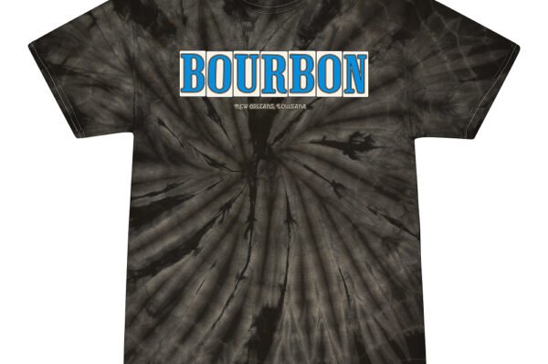 Bourbon Street Tile Tie-Dye T-Shirt - Black - Black