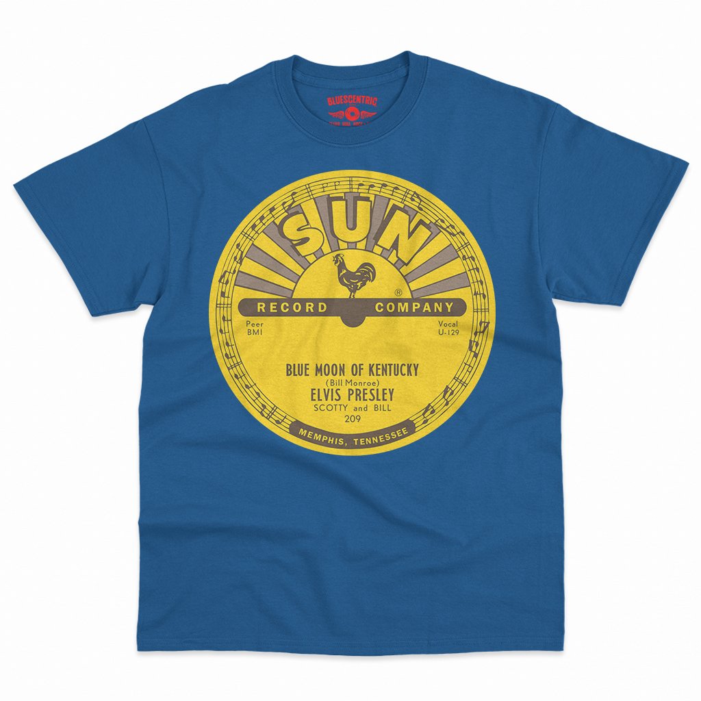 Sun Records x Elvis Presley Blue Moon of Kentucky T-Shirt - Men's Big & Tall - Royal
