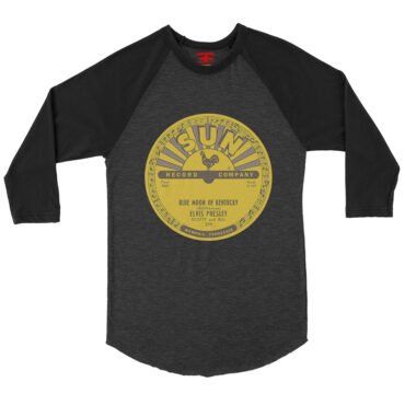 Sun Records x Elvis Presley Blue Moon of Kentucky Baseball T-Shirt - Black-HBlack