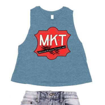 MKT Railroad Racerback Crop Top - Women's - Heather Deep Teal