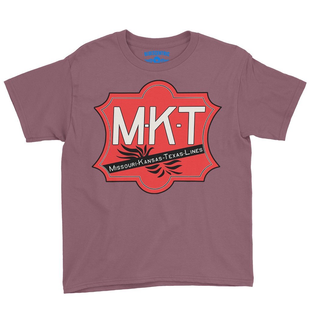 MKT Railroad Youth T-Shirt - Lightweight Children & Toddlers - Heather Maroon