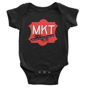 MKT Railroad Baby Onesie - Black