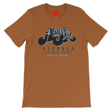 Blue Sky Records T-Shirt - Lightweight Vintage Style - Burnt Orange