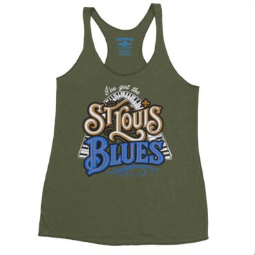 Got The St Louis Blues Racerback Tank - Women's - Military Green