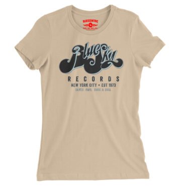 Blue Sky Records Ladies T-Shirt - Relaxed Fit - Sand Dune