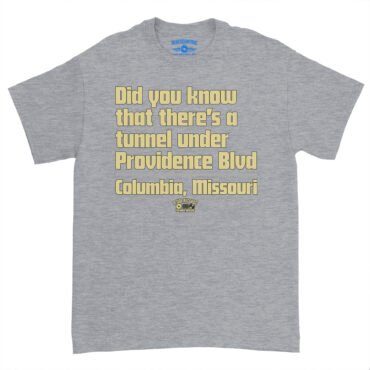 Tunnel Under Providence Blvd Columbia Mo T-Shirt - Heavy Cotton - Athletic Heather