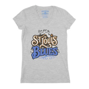 Got The St Louis Blues V-Neck T Shirt - Women's - Athletic Heather