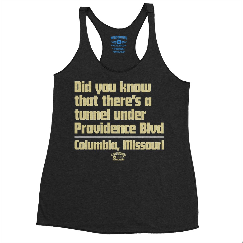 Tunnel Under Providence Blvd Columbia Mo Racerback Tank - Women's - Black