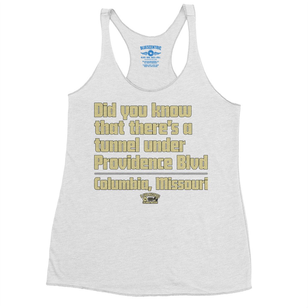 Tunnel Under Providence Blvd Columbia Mo Racerback Tank - Women's - Heather White